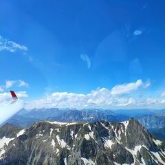 Flugwegposition um 12:27:42: Aufgenommen in der Nähe von Hafning bei Trofaiach, Österreich in 2311 Meter